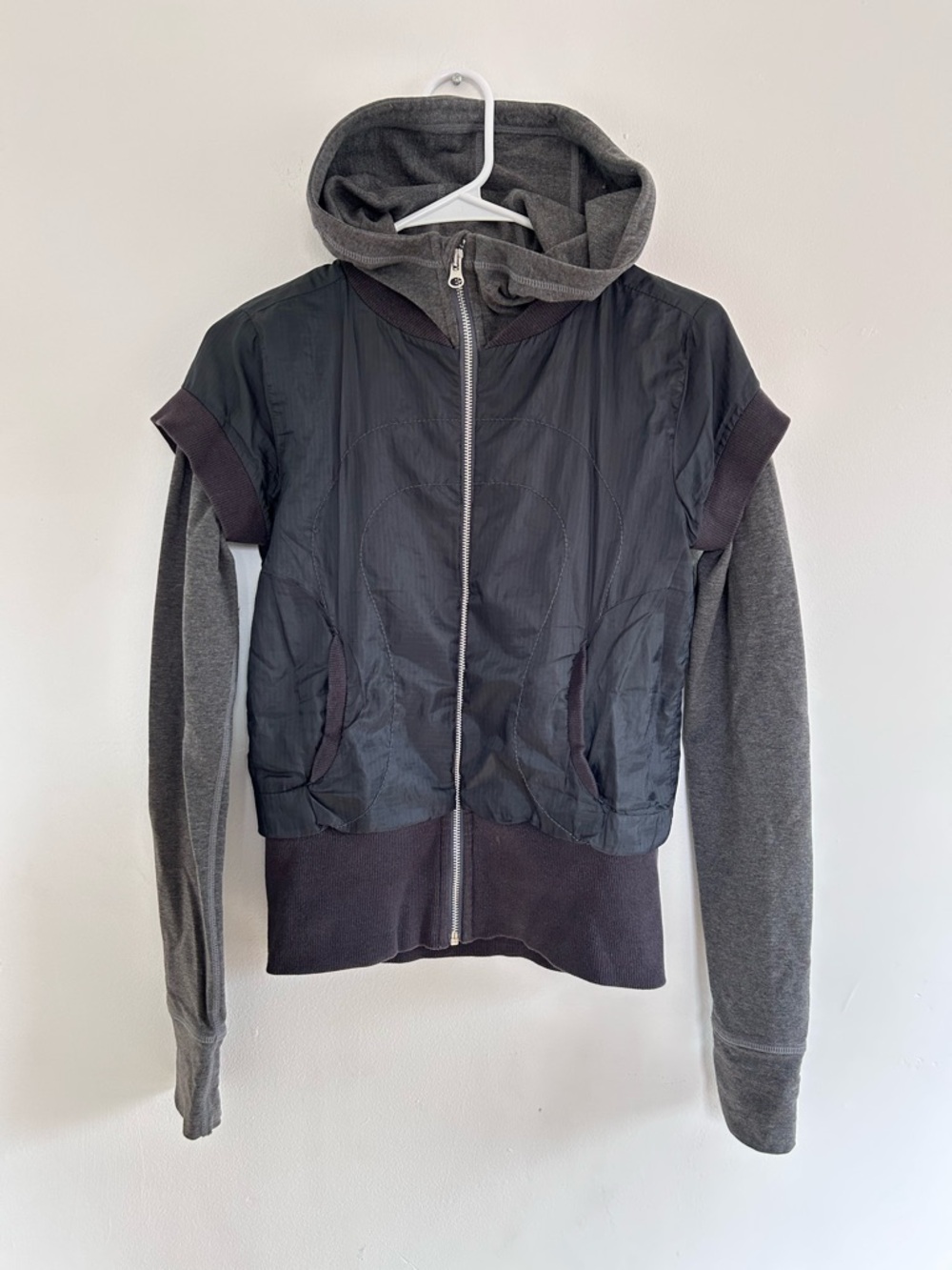 lululemon athletica Gray elemental bomber jacket